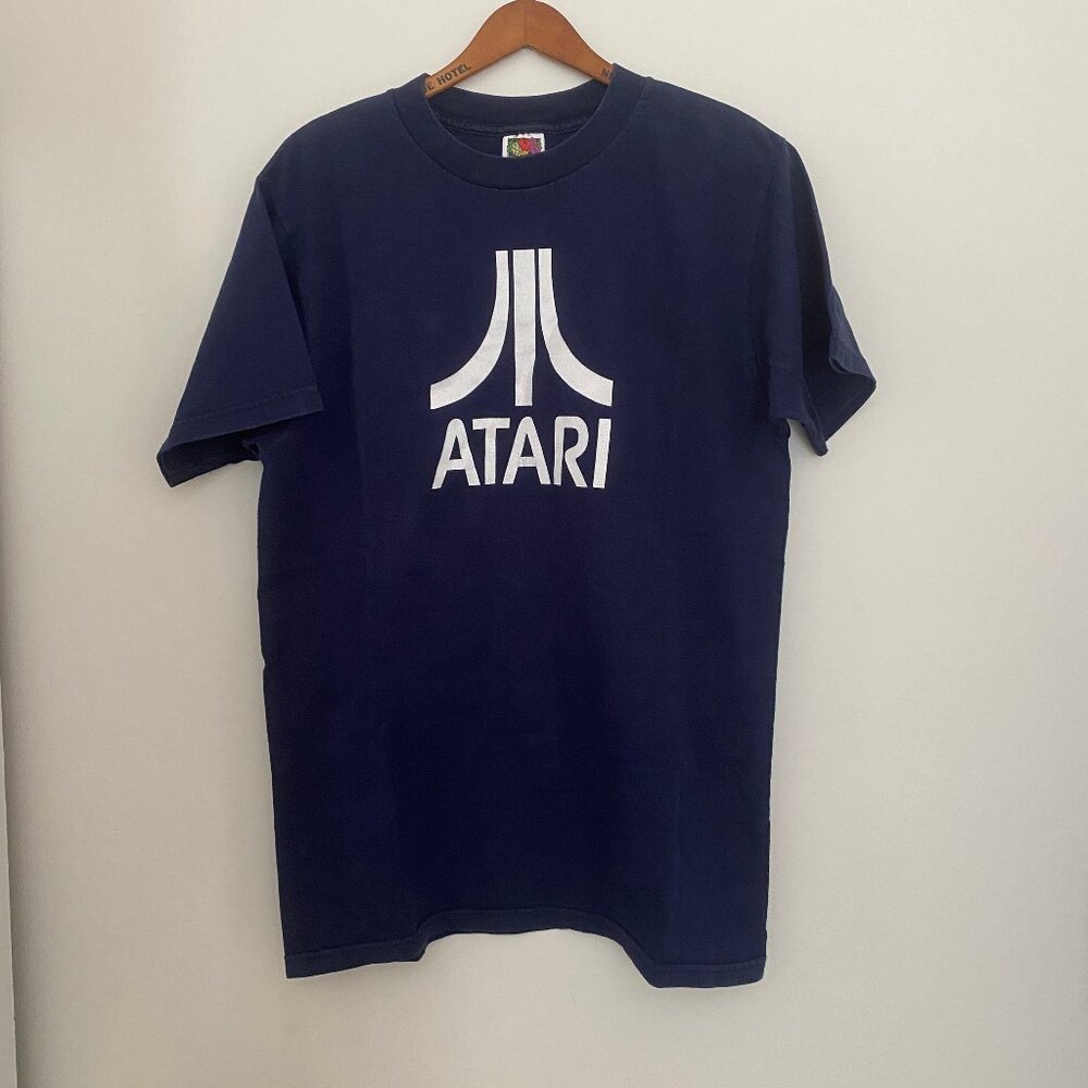 VINTAGE 90S ATARI VIDEO GAME LOGO T-SHIRT SIZE MEDIUM